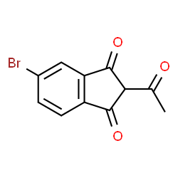 ChemSpider 2D Image | 2-Acetyl-5-bromo-1H-indene-1,3(2H)-dione | C11H7BrO3