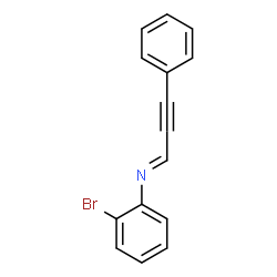 ChemSpider 2D Image | (1E)-N-(2-Bromophenyl)-3-phenyl-2-propyn-1-imine | C15H10BrN