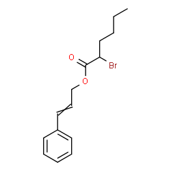 ChemSpider 2D Image | Cinnamyl 2-bromohexanoate | C15H19BrO2