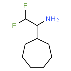ChemSpider 2D Image | 1-Cycloheptyl-2,2-difluoroethanamine | C9H17F2N