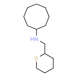 ChemSpider 2D Image | N-(Tetrahydro-2H-thiopyran-2-ylmethyl)cyclooctanamine | C14H27NS