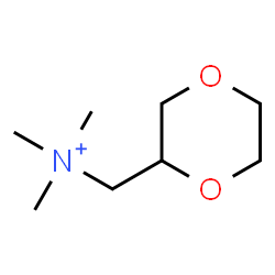 ChemSpider 2D Image | 1,4-Dioxan-2-yl-N,N,N-trimethylmethanaminium | C8H18NO2
