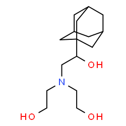 ChemSpider 2D Image | 1-(Adamantan-1-yl)-2-[bis(2-hydroxyethyl)amino]ethanol | C16H29NO3
