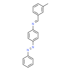 ChemSpider 2D Image | N-[(E)-(3-methylphenyl)methylidene]-4-[(E)-phenyldiazenyl]aniline | C20H17N3
