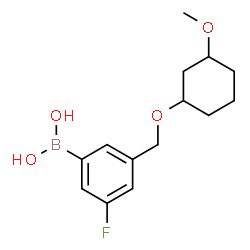 ChemSpider 2D Image | (3-Fluoro-5-{[(3-methoxycyclohexyl)oxy]methyl}phenyl)boronic acid | C14H20BFO4