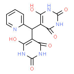 ChemSpider 2D Image | 5,5'-(2-Pyridinylmethylene)bis(6-hydroxy-2,4(1H,3H)-pyrimidinedione) | C14H11N5O6