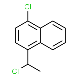 ChemSpider 2D Image | 1-Chloro-4-(1-chloroethyl)naphthalene | C12H10Cl2