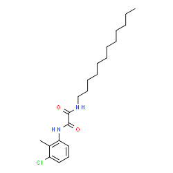 ChemSpider 2D Image | N-(3-Chloro-2-methylphenyl)-N'-dodecylethanediamide | C21H33ClN2O2