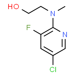 ChemSpider 2D Image | 2-[(5-Chloro-3-fluoro-2-pyridinyl)(methyl)amino]ethanol | C8H10ClFN2O
