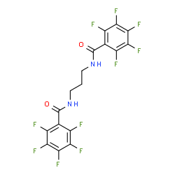 ChemSpider 2D Image | N,N'-1,3-Propanediylbis(2,3,4,5,6-pentafluorobenzamide) | C17H8F10N2O2