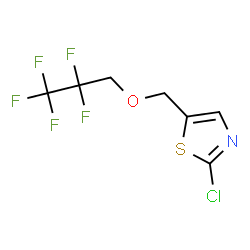 ChemSpider 2D Image | 2-Chloro-5-[(2,2,3,3,3-pentafluoropropoxy)methyl]-1,3-thiazole | C7H5ClF5NOS