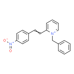 ChemSpider 2D Image | 1-Benzyl-2-[2-(4-nitrophenyl)vinyl]pyridinium | C20H17N2O2