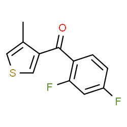 ChemSpider 2D Image | (2,4-Difluorophenyl)(4-methyl-3-thienyl)methanone | C12H8F2OS