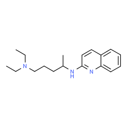 ChemSpider 2D Image | N~1~,N~1~-Diethyl-N~4~-(2-quinolinyl)-1,4-pentanediamine | C18H27N3