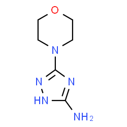 ChemSpider 2D Image | 5-Morpholino-1H-1,2,4-triazol-3-amine | C6H11N5O
