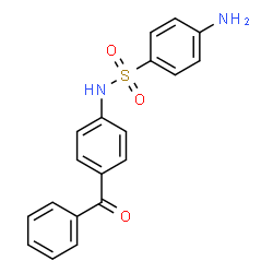 ChemSpider 2D Image | 4-Amino-N-(4-benzoylphenyl)benzenesulfonamide | C19H16N2O3S