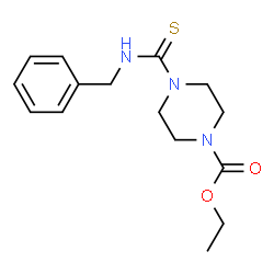 ChemSpider 2D Image | Ethyl 4-(benzylcarbamothioyl)-1-piperazinecarboxylate | C15H21N3O2S