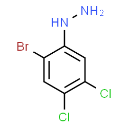 ChemSpider 2D Image | (2-Bromo-4,5-dichlorophenyl)hydrazine | C6H5BrCl2N2