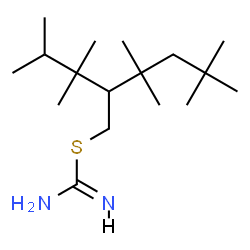 ChemSpider 2D Image | 2-(2,3-Dimethyl-2-butanyl)-3,3,5,5-tetramethylhexyl carbamimidothioate | C17H36N2S