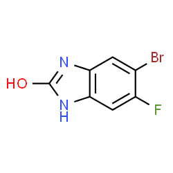 ChemSpider 2D Image | 5-Bromo-6-fluoro-1H-benzimidazol-2-ol | C7H4BrFN2O