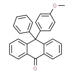 ChemSpider 2D Image | 10-(4-Methoxyphenyl)-10-phenyl-9(10H)-anthracenone | C27H20O2