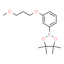 ChemSpider 2D Image | 2-(3-(3-Methoxypropoxy)phenyl)-4,4,5,5-tetramethyl-1,3,2-dioxaborolane | C16H25BO4