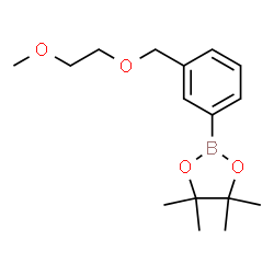 ChemSpider 2D Image | 2-{3-[(2-Methoxyethoxy)methyl]phenyl}-4,4,5,5-tetramethyl-1,3,2-dioxaborolane | C16H25BO4