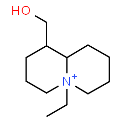 ChemSpider 2D Image | 5-Ethyl-1-(hydroxymethyl)octahydro-2H-quinolizinium | C12H24NO