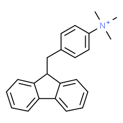 ChemSpider 2D Image | 4-(9H-Fluoren-9-ylmethyl)-N,N,N-trimethylanilinium | C23H24N