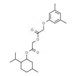 ChemSpider 2D Image | 2-[(2-Isopropyl-5-methylcyclohexyl)oxy]-2-oxoethyl (3,5-dimethylphenoxy)acetate | C22H32O5