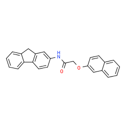 ChemSpider 2D Image | N-(9H-Fluoren-2-yl)-2-(2-naphthyloxy)acetamide | C25H19NO2