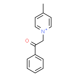 ChemSpider 2D Image | 4-Methyl-1-(2-oxo-2-phenylethyl)pyridinium | C14H14NO
