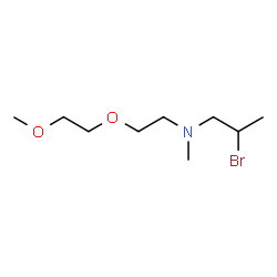 ChemSpider 2D Image | 2-Bromo-N-[2-(2-methoxyethoxy)ethyl]-N-methyl-1-propanamine | C9H20BrNO2