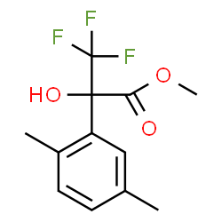 ChemSpider 2D Image | Methyl 2-(2,5-dimethylphenyl)-3,3,3-trifluoro-2-hydroxypropanoate | C12H13F3O3