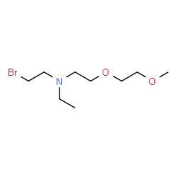 ChemSpider 2D Image | 2-Bromo-N-ethyl-N-[2-(2-methoxyethoxy)ethyl]ethanamine | C9H20BrNO2