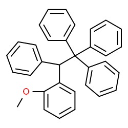 ChemSpider 2D Image | 1-Methoxy-2-(1,2,2,2-tetraphenylethyl)benzene | C33H28O