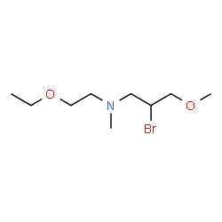 ChemSpider 2D Image | 2-Bromo-N-(2-ethoxyethyl)-3-methoxy-N-methyl-1-propanamine | C9H20BrNO2