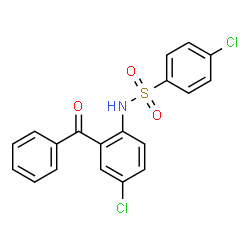 ChemSpider 2D Image | N-(2-Benzoyl-4-chlorophenyl)-4-chlorobenzenesulfonamide | C19H13Cl2NO3S