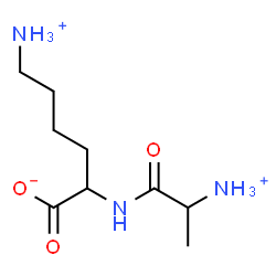 ChemSpider 2D Image | 6-Ammonio-2-[(2-ammoniopropanoyl)amino]hexanoate | C9H20N3O3