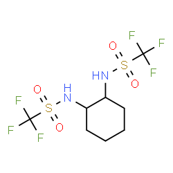 ChemSpider 2D Image | N,N'-1,2-Cyclohexanediylbis(1,1,1-trifluoromethanesulfonamide) | C8H12F6N2O4S2