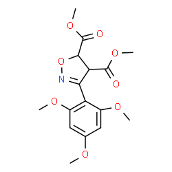 ChemSpider 2D Image | dimethyl 3-(2,4,6-trimethoxyphenyl)-4,5-dihydro-4,5-isoxazoledicarboxylate | C16H19NO8
