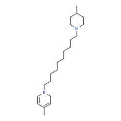 ChemSpider 2D Image | 4-Methyl-1-[10-(4-methyl-1-piperidinyl)decyl]-1,2-dihydropyridine | C22H40N2