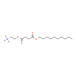 ChemSpider 2D Image | 2-{[4-(Decyloxy)-4-oxobutanoyl]oxy}-N,N,N-trimethylethanaminium | C19H38NO4