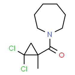 ChemSpider 2D Image | 1-Azepanyl(2,2-dichloro-1-methylcyclopropyl)methanone | C11H17Cl2NO