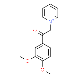 ChemSpider 2D Image | 1-[2-(3,4-Dimethoxyphenyl)-2-oxoethyl]pyridinium | C15H16NO3