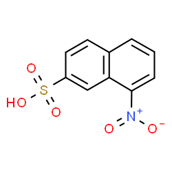 ChemSpider 2D Image | 8-Nitro-2-naphthalenesulfonic acid | C10H7NO5S