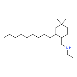ChemSpider 2D Image | N-[(4,4-Dimethyl-2-nonylcyclohexyl)methyl]ethanamine | C20H41N