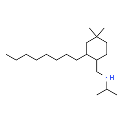 ChemSpider 2D Image | N-[(4,4-Dimethyl-2-octylcyclohexyl)methyl]-2-propanamine | C20H41N