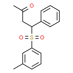 ChemSpider 2D Image | 4-[(3-Methylphenyl)sulfonyl]-4-phenyl-2-butanone | C17H18O3S
