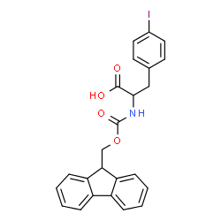 ChemSpider 2D Image | N-[(9H-Fluoren-9-ylmethoxy)carbonyl]-4-iodophenylalanine | C24H20INO4